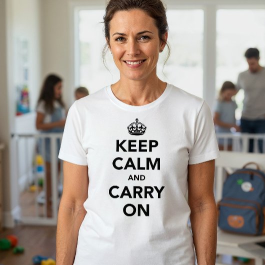 Keep Calm and Carry Onオリジナル Tシャツ