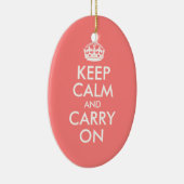 Keep Calm and Carry Onオーナメント セラミックオーナメント (右)