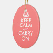 Keep Calm and Carry Onオーナメント セラミックオーナメント (左)