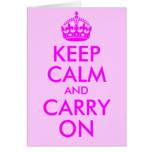 Keep Calm and Carry Onカード