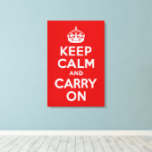 Keep Calm and Carry Onキャンバスプリント キャンバスプリント (インサイチュ (ウッドフロア))