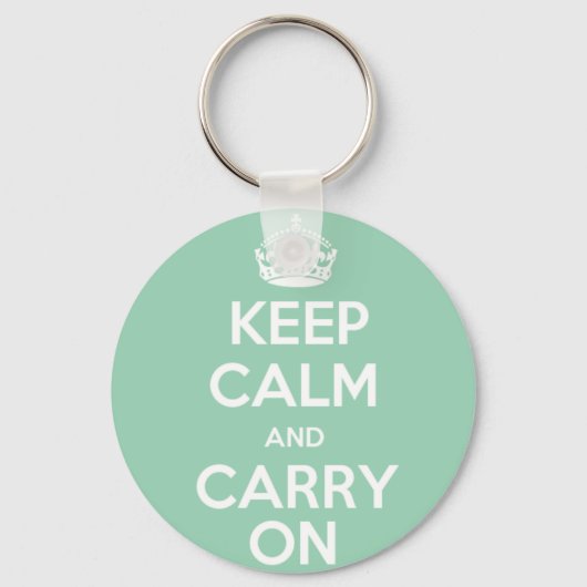 Keep Calm and Carry Onキーチェーン キーホルダー (正面)
