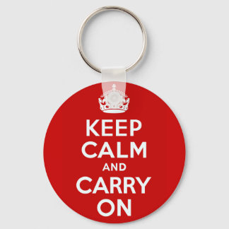 Keep Calm and Carry Onキーチェーン キーホルダー