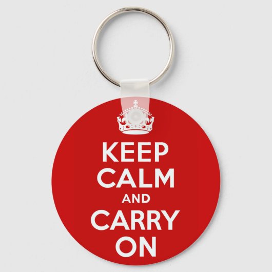 Keep Calm and Carry Onキーチェーン キーホルダー (正面)