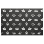 Keep Calm and Carry Onクラウンパターン ファブリック (ファットクウォーター)