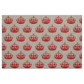 Keep Calm and Carry Onクラウンパターン ファブリック (ファットクウォーター)