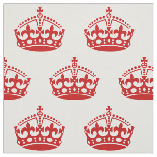 Keep Calm and Carry Onクラウンパターン ファブリック