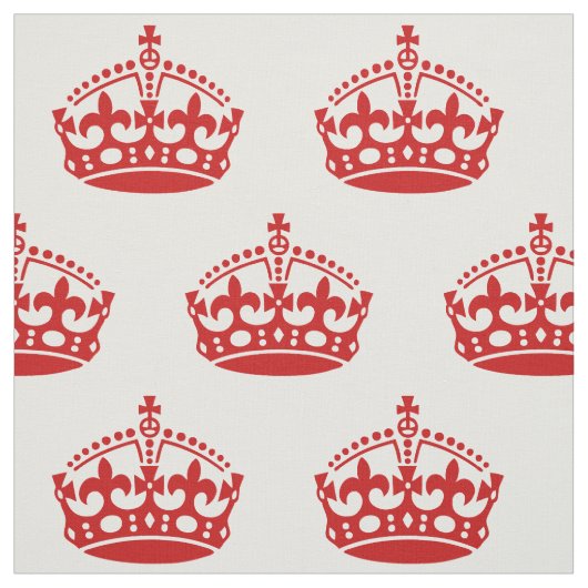 Keep Calm and Carry Onクラウンパターン ファブリック (見本)