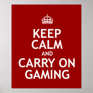 Keep Calm and Carry Onゲーム ポスター