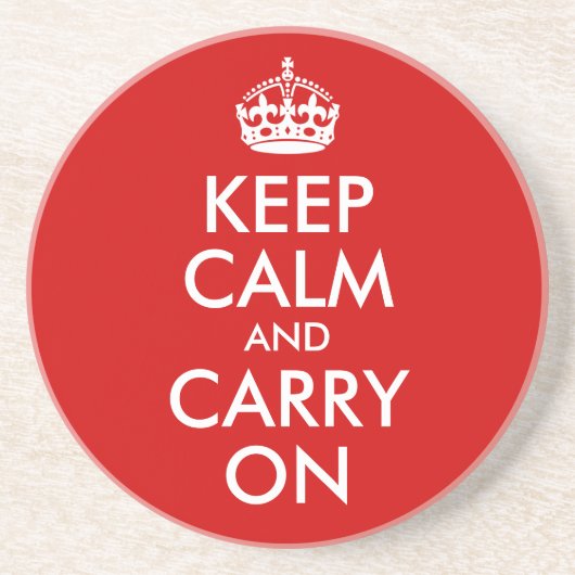 Keep Calm and Carry Onコースター コースター (正面)