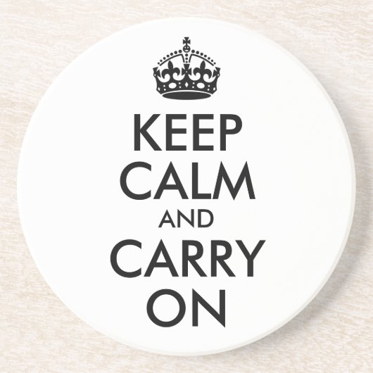 Keep Calm and Carry Onコースター コースター (正面)