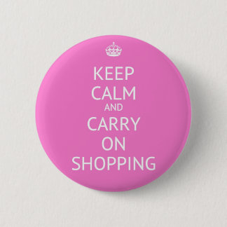 Keep Calm and Carry Onショッピング 缶バッジ