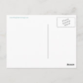 Keep Calm and Carry Onスカイブルーポストカード ポストカード (裏面)