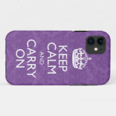 Keep Calm and Carry OnダマスクiPhone 5ケースカバー Case-Mate iPhoneケース (裏面(横))