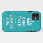 Keep Calm and Carry OnダマスクiPhone 5ケースカバー Case-Mate iPhoneケース (裏面(横))