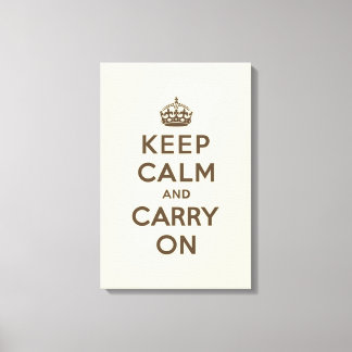 Keep Calm and Carry Onチョコレートオンバニラ キャンバスプリント