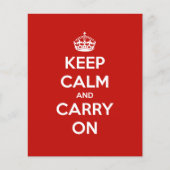 Keep Calm and Carry Onチラシ チラシ (正面)
