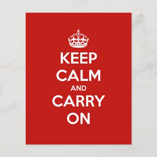 Keep Calm and Carry Onチラシ チラシ (正面)