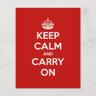 Keep Calm and Carry Onチラシ チラシ