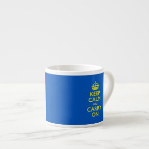 KEEP CALM AND CARRY ONトゥルーブルー エスプレッソカップ