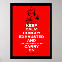 Keep Calm and Carry Onナースポスター ポスター