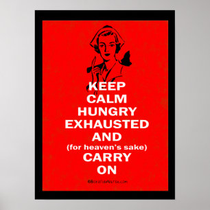 Keep Calm and Carry Onナースポスター ポスター