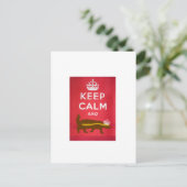Keep Calm and Carry Onハニーバッジャー ポストカード (スタンド正面)
