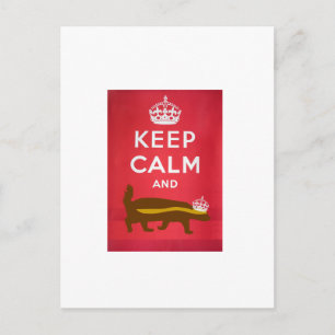 Keep Calm and Carry Onハニーバッジャー ポストカード