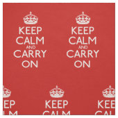 Keep Calm and Carry Onパターン ファブリック (見本)