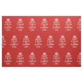 Keep Calm and Carry Onパターン ファブリック (ファットクウォーター)