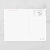 Keep Calm and Carry Onピンク葉書 ポストカード (裏面)