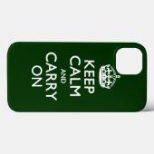KEEP CALM AND CARRY ONフォレストグリーン Case-Mate iPhoneケース (裏面 (横))