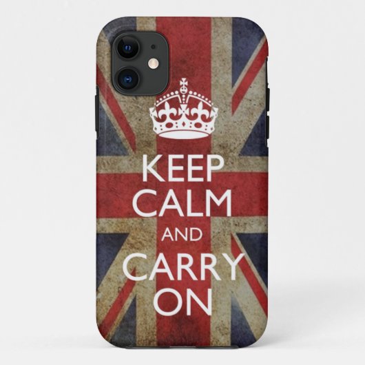 Keep Calm and Carry OnフラグiPhone 5ケースカバー Case-Mate iPhoneケース (裏面)