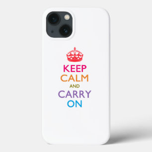 Keep Calm and Carry Onフルーティカラー iPhone 13ケース
