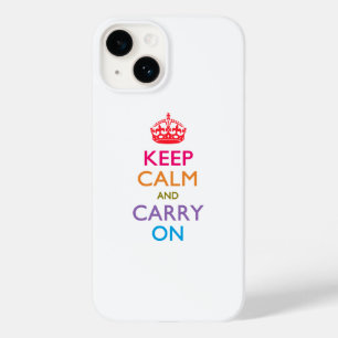 KEEP CALM AND CARRY ONフルーティカラー Case-Mate iPhone 14ケース