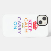Keep Calm and Carry Onフルーティカラー iPhoneケース (裏面横)