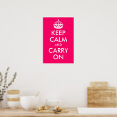 Keep Calm and Carry Onプリント ポスター (キッチン)