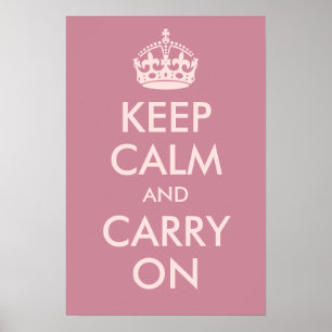 Keep Calm and Carry Onプリント ポスター