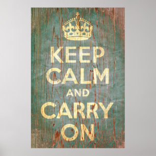 Keep Calm and Carry Onプリント ポスター