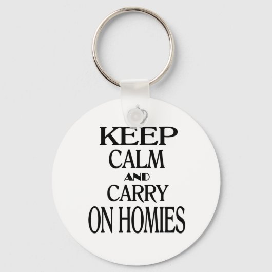 Keep Calm and Carry Onホーム キーホルダー (正面)