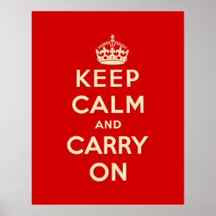 Keep Calm and Carry Onポスター ポスター