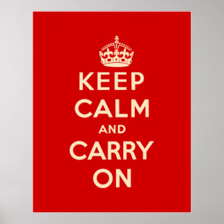 Keep Calm and Carry Onポスター ポスター