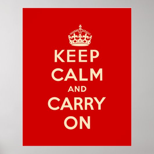 Keep Calm and Carry Onポスター ポスター (正面)