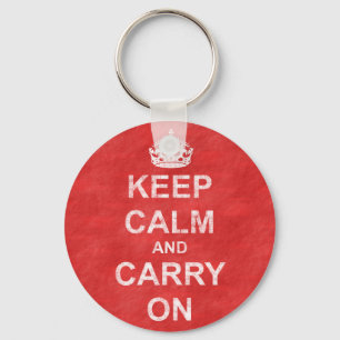 Keep Calm and Carry Onヴィンテージ キーホルダー