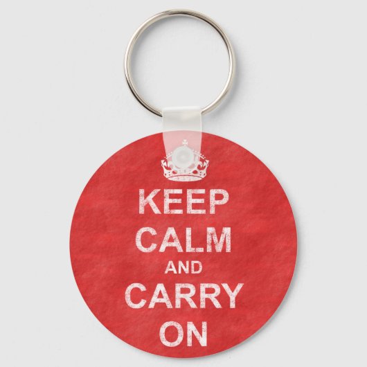 Keep Calm and Carry Onヴィンテージ キーホルダー (正面)