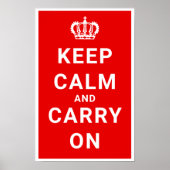 Keep Calm and Carry Onヴィンテージ ポスター (正面)