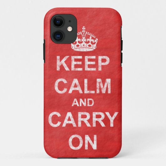 Keep Calm and Carry Onヴィンテージ Case-Mate iPhoneケース (裏面)