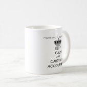 Keep Calm and Carry On会計 コーヒーマグカップ (正面右)