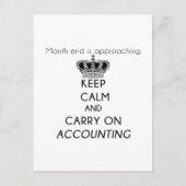 Keep Calm and Carry On会計 ポストカード (正面)