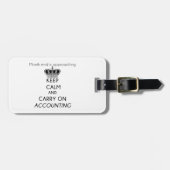 Keep Calm and Carry On会計 ラゲッジタグ (正面横)